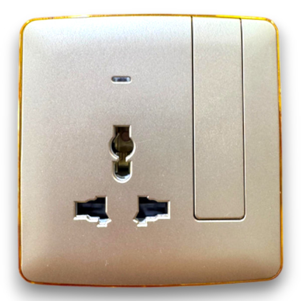 multi 13A switched socket with neon(big button)